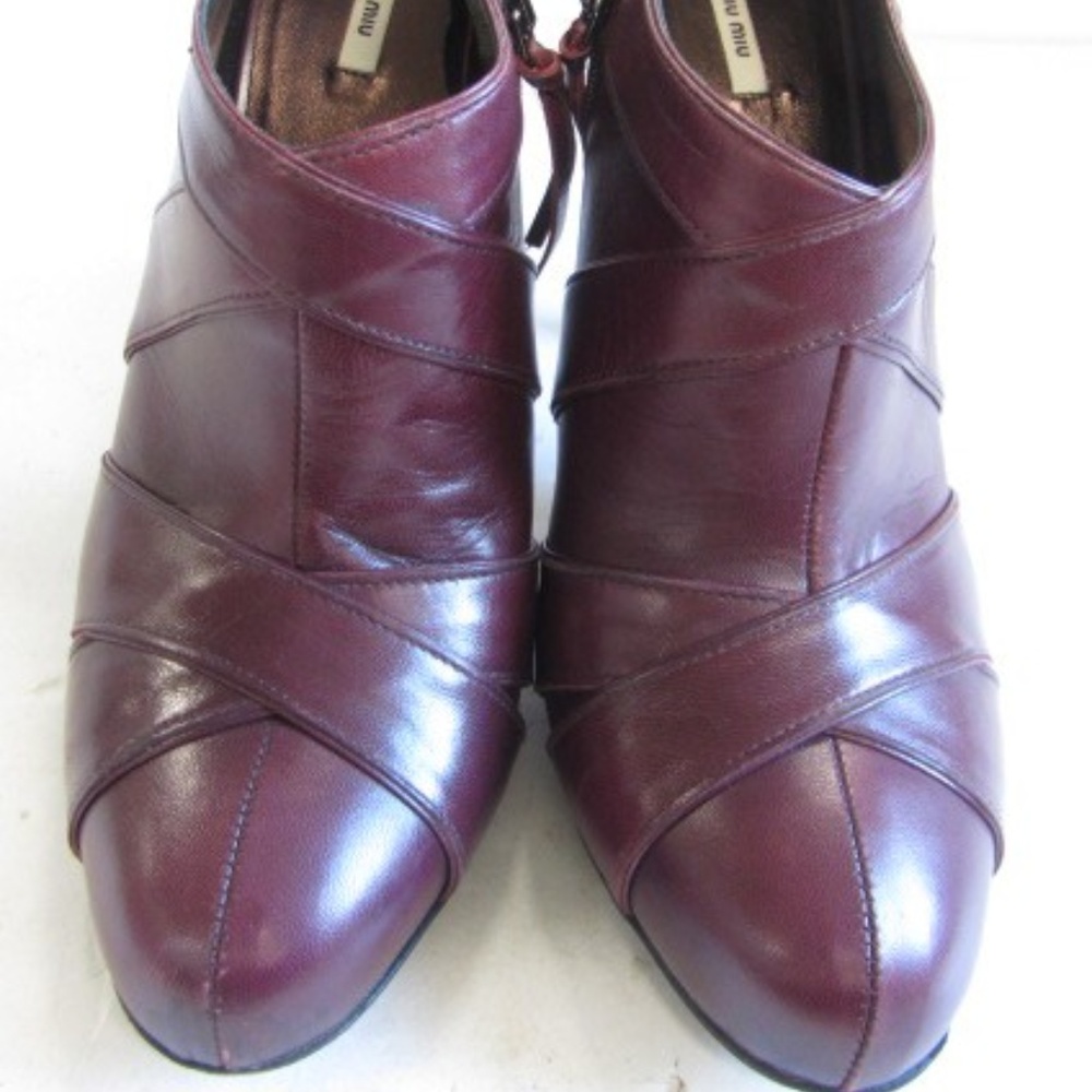 Miu Miu Burgundy Heels